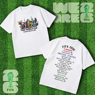 NEW 2026 World Football Theme Printed Cotton Shirt Genuine FIFA World Cup T-Shirt S-5XL #02 Cld