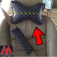 LV Grey Box Car Headrest Pillow