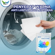 MESIN WARS Stain Absorber Paper for Clothes, Anti-Fade, Washing Machine, 50 Pcs Fabric Color Absorbe