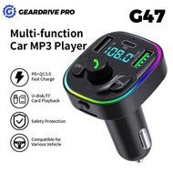 【G47 NEW】Wireless Bluetooth Car MP3 Player/Fast Charging Car Charger/ MP3 Charger/FM Transmitter/Han