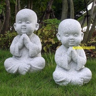 Ornaments Outdoor Decorations Stone Carvings Zen Sakyamuni Buddha Decoration Little Novice Big Buddh