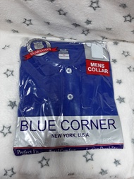 Blue Corner Polo Shirt For Adult Mens Royal Blue