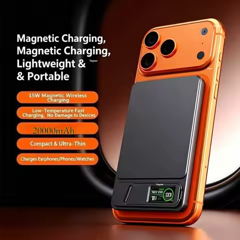 Taepiaai PD15W PowerBank Magnetic 20000mAh Portable Wireless Fast Charging PowerBank for Magsafe for