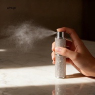 GPEQE 8ml Perfume Bottle, Refillable Rhinestones Rotary Type Spray Bottle, Practical Portable Reusab