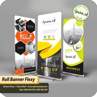 Print Roll Up Banner 60x160cm And 80x180cm Flexy Banner Standng