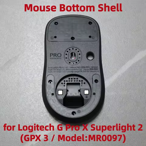 Mouse Bottom Shell for Logitech G Pro X Superlight 2/GPX 3/MR0097 Gaming Mouse Repair Parts Brand Ne