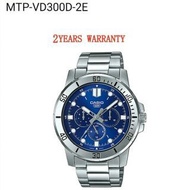 [2YEARS WARRANTY] Original Casio Men Watches MTP-VD300D-2E Stainless steel Watch VD300D-2E VD300D Ja