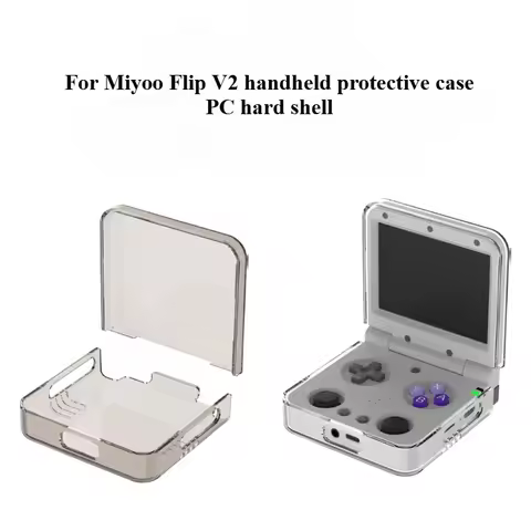 Portable Game Console Protective Case for Miyoo Flip V2 PC Protective Cover AntiScratch Storage Box 