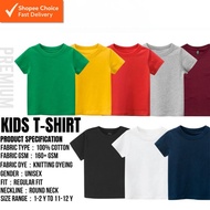 Kids Cotton T-Shirt Unisex 100% Cotton Tee for Boys and Girls, Available in 8 Vibrant Colors, Perfec