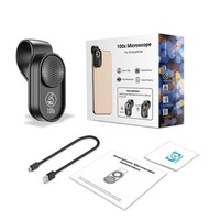 APEXEL APL-MS01 ✨100倍智能手機微距數碼顯微鏡鏡頭, 帶LED燈  Mobile Phone camera Lens for iPhone Samsung Smartpho 望遠鏡變