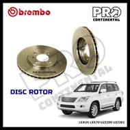 GENUINE BREMBO LEXUS LX570 UZJ200 UZJ201 DISC ROTOR [1 PAIR (LH+RH)]