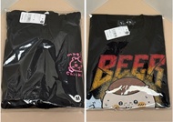 ‼️現貨‼️[Chiikawa] MAGICAL まじかる  拉鏈 連帽 外套 黑色 BEER TEE T-SHIRT M SIZE 吉伊卡哇 小可愛 八字貓 兔兔 ちいかわ HACHIWARE US