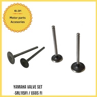 YAMAHA SRL115 FI LEGENDA 115 FI EGO S FI VALVE SET 1 SET 2PCS 1INTAKE 1 EXHAUST 2BL E2111 00 54S E21
