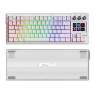 MRSVI K1 PRO Visual LCD AI คีย์บอร์ดปุ่มที่กําหนดเองแบบมีสาย Hot-swapable ปะเก็นโครงสร้าง RGB Light