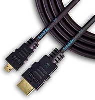 SatelliteSale High-Speed Micro HDMI to HDMI TV Adapter Cable [24K Gold Plated | Copper Core | PVC Ja