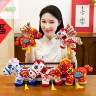 AQ 1Pcs Lifelike Animal Simulation Stuffed Doll Bag Pendant Decoration 11/13/16/24CM Cute Horse Keyc