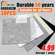 30PCS💥Marble Vinyl Floor Tiles 60X60CM Self Adhesive Waterproof PVC Sticker Lantai Pelekat