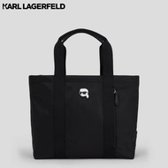 KARL LAGERFELD - K/IKONIK NYLON LARGE ZIP-TOP TOTE BAG 235W3247 กระเป๋าถือ