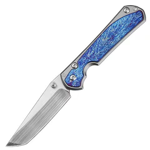 High Quality M390 Steel Folding Pocket Knife, Men's EDC Pocket Knife, Titanium, Outdoor Hiking Hunti