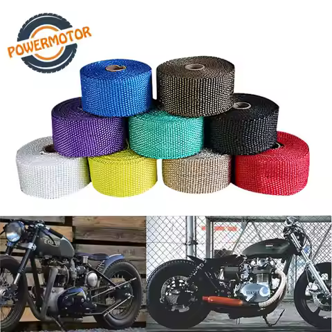 1.5mm*50mm*5M 10M 15M Heat Exhaust 10M Pipe Heat Shield Thermo Turbo Wrap Tape For Intake Intercoole