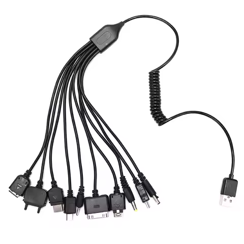 new 1pcs 10 in 1 Micro USB multi Charger usb cables for mobile phones cord for LG KG90 Sony phone SA