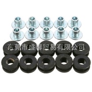 10pcs Motorcycle Rubber Washer Bolt Kit M6Fairing Rear Shock Absorber Buffer Rubber Ring Rubber Wash