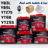 Bateri Motor THAI-X Y16 Y15 LC 125Z RXZ Wave EX5 Vario RSX YTZ5S YB5L YTZ7S YT6B YTX7A YB3L thai-x T
