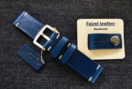 สายนาฬิกาหนังแท้ Vintage Faisol Leather 22 mm.สีน้ำเงินน้ำทะเล