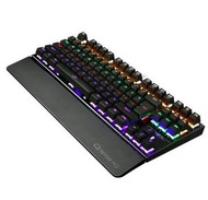 全城熱賣 - 有線87鍵電競遊戲機械鍵盤-USB背光-黑色