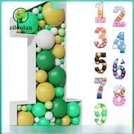 ZILUOLAN  Balloon Frame, 91.5CM Three-dimensional Digital Balloon Number Box, Numbers 0-9 Large Size