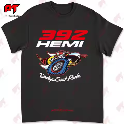 Hot Mopar T Shirt 392 Hemi Logo Scat Pack OP6X