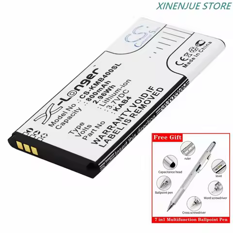 CS Battery 3.7V/800mAh for Maxcom MM720,MM720BB,MM721BB,KAB4,KAB4-AAABA005026,KAZAM Life B4,Universa
