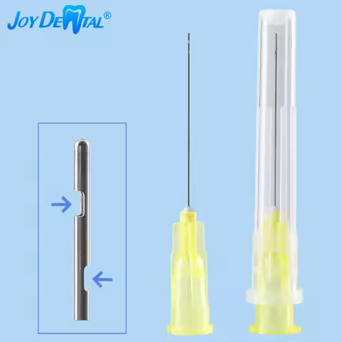 100Pcs/Bag Dental Endo Needle Root Canal Irrigation Tip 30G Double Vent Syringe Tip for Root Canal/P