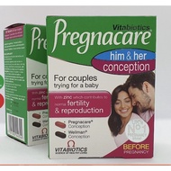 Him AND HER CONCEPTION PREGNACARE PREGNANCY SUPPORT PILLS