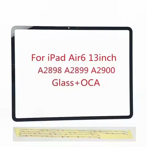 OEM Front Screen Outer Glass With OCA Frame Sticker For iPad Pro Air 6 13 inch A2898 A2899 A2900 LCD