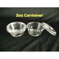 EC 2oz Round Container (100pcs±) E622C / Disposable Plastic Food Container