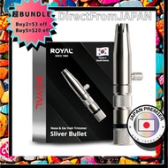 【Direct from japan】Royal Premium Nose Hair Trimmer for Men "Silver Bullet" Manual, No Battery Needed