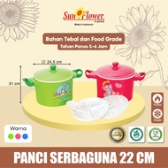 22 cm Sun Flower Multipurpose Pot Plastic Stock Pot Plastic Stock Pot 34 cm