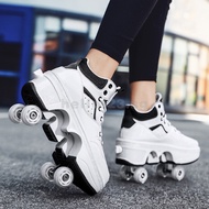 Roller Skate Shoes For Men Women Boys Girls Kids Fashion Casual Sports 4 Wheels Sneakers 6RLW
