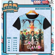 3D Anime Squid-Game 1 Unofficial Kids T-Shirt - 3D Game Kids T-Shirt 3D T-Shirt | Kazzamy