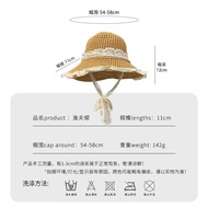 Straw Hats Sunscreen Bucket Hats Women Summer Visors Caps Visors Caps Vacation Style Seaside Beach H