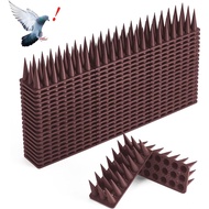 CIIC Bird Spikes, 20 Pack Pigeon Squirrel Raccoon Cat Deterrent Spike Outside Anti Robin Defender Ou
