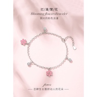 Adorna BS03 Blooming Flowers 925 Sterling Silver Bracelet