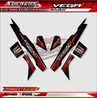STRIPING VARIASI YAMAHA VEGA R NEW - THUNDER STYLE / STICKER LIST VARIASI MOTOR VEGA R NEW