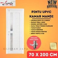 PINTU UPVC KAMAR MANDI KUSEN, ENGSEL &amp; KUNCI / PINTU U-PVC KOMPLIT