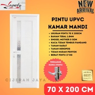 PINTU UPVC KAMAR MANDI KUSEN, ENGSEL & KUNCI / PINTU U-PVC KOMPLIT