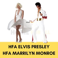 Adult Superhero Dress Up Halloween Elvis Presley Jumpsuit Costume (Free Size)