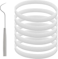 4 Pack Rubber Gaskets Replacement Seal 3.94 inch for Nutri Ninja Blender Replacement Parts 7 Fins Bl