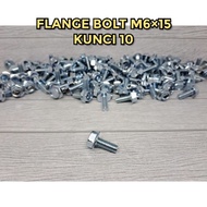 [ 10 PCS ] K10 FLANGE BOLT M6 6+915 KEY 10