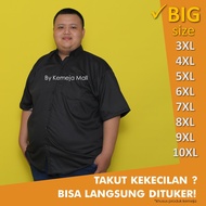 KEMEJA BIGSIZE JUMBO SHIRT 7L 8L 9L 10L CHEAPEST DISTRO PLAIN SHORT-SLEEVED SHIRT 7XL 9XL 10XL